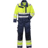Fristads High vis overall klasse 3 8026 PLU Hi-Vis geel/marineblauw maat S