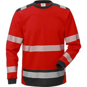 Fristads Hi Vis Broek Klasse 2 2026 Plu - Hi-Vis rood/zwart