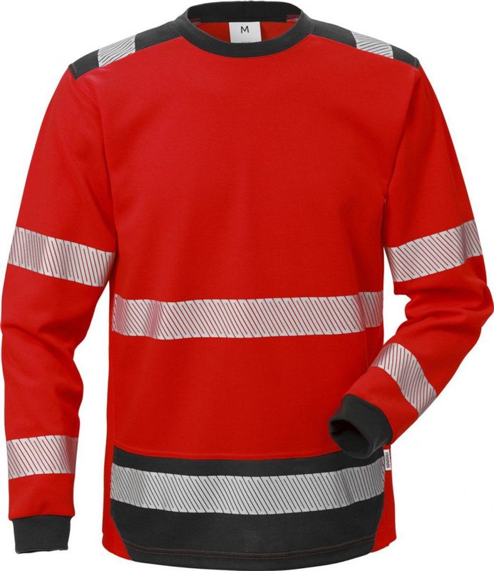 Fristads Hi Vis Broek Klasse 2 2026 Plu - Hi-Vis rood/zwart