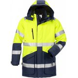 Fristads - 4989 GXB - Winterparka - Hi-Vis Geel/Marineblauw - GORE-TEX - Klasse 3