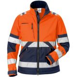 Fristads Hi Vis Fleecejack Winddicht Klasse 3 4041 Fe - Hi-Vis oranje/marineblauw - XL