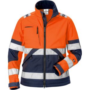 Fristads Hi Vis Fleecejack Winddicht Klasse 3 4041 Fe - Hi-Vis oranje/marineblauw - XL