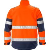 Fristads Hi Vis Softshelljack Klasse 2 4083 Wyh - Hi-Vis geel/marineblauw