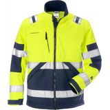 Fristads Hi Vis Softshelljack Klasse 2 4083 Wyh - Hi-Vis geel/marineblauw
