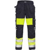 Fristads Flamestat Hi Vis Werkbroek Dames Klasse 1 2777 Aths - Hi-Vis geel/marineblauw