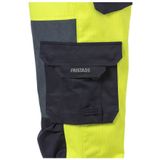 Fristads Flame Hi Vis Broek Klasse 2 2585 Flam - Hi-Vis geel/marineblauw
