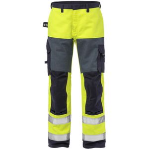 Fristads Flame Hi Vis Broek Klasse 2 2585 Flam - Hi-Vis geel/marineblauw