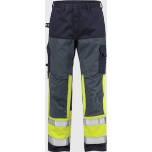 Fristads Flame Hi Vis Broek Klasse 1 2587 Flam - Hi-Vis geel/marineblauw