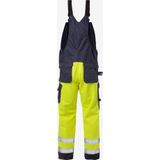 Fristads Flame high vis Amerikaanse overall klasse 2 1585 FLAM Hi-Vis geel/marineblauw maat C50