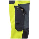 Fristads - Flame 1585 - Amerikaanse Overall - Geel/Marineblauw - Klasse 2 - Hi-Vis