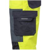Fristads - Flame 1585 - Amerikaanse Overall - Geel/Marineblauw - Klasse 2 - Hi-Vis