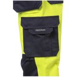 Fristads Flame Hi Vis Werkbroek Dames Klasse 2 2589 Flam - Hi-Vis geel/marineblauw
