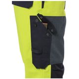 Fristads - 1584 FLAM - Werkoverall - Hi-Vis Geel/Marineblauw - Vlamvertragend Materiaal