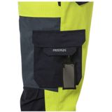 Fristads - 1584 FLAM - Werkoverall - Hi-Vis Geel/Marineblauw - Vlamvertragend Materiaal