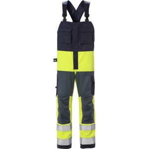 Fristads - 1584 FLAM - Werkoverall - Hi-Vis Geel/Marineblauw - Vlamvertragend Materiaal
