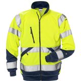 Fristads - 7426 SHV - Sweatjack - Hi-Vis Geel/Marineblauw - Katoen - Industrieel Wasbaar