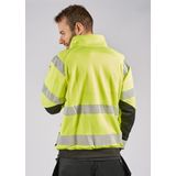 Fristads - 7426 SHV - Sweatjack - Hi-Vis Geel/Marineblauw - Katoen - Industrieel Wasbaar