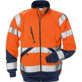Fristads - 7426 SHV - Sweatjack - Hi-Vis Oranje/Marineblauw - Katoen - Klasse 3