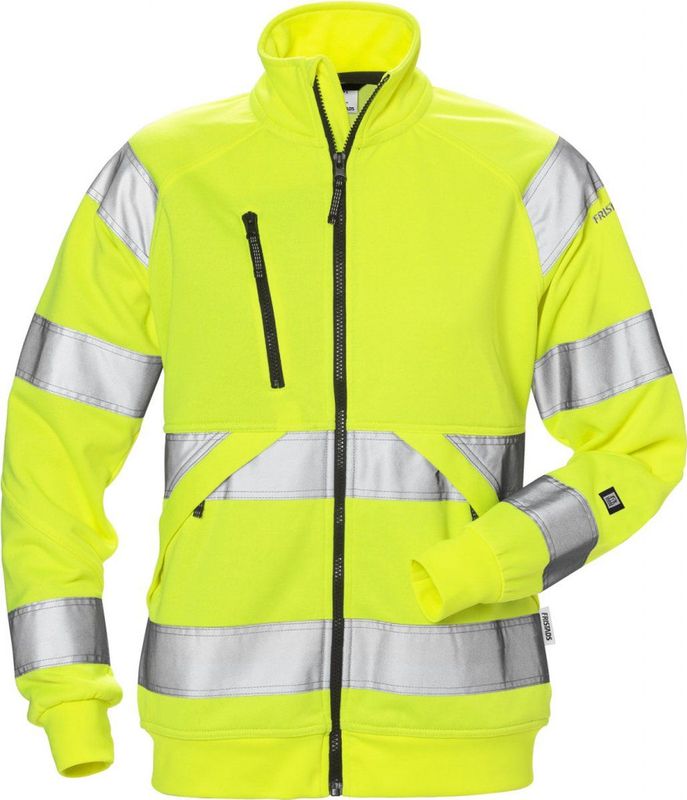 Fristads Hi Vis Sweatjack Dames Klasse 3 7427 Shv - Hi-Vis geel