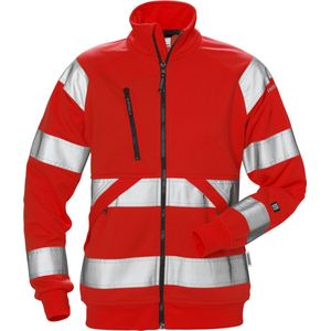 Fristads Hi Vis Sweatjack Dames Klasse 3 7427 Shv - Hi-Vis rood