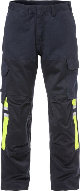 Fristads Flamestat Broek 2165 Mfa - Marineblauw/hi-vis geel