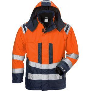 Fristads - High vis Airtech® - Winterjack - Oranje/Marineblauw - Klasse 3