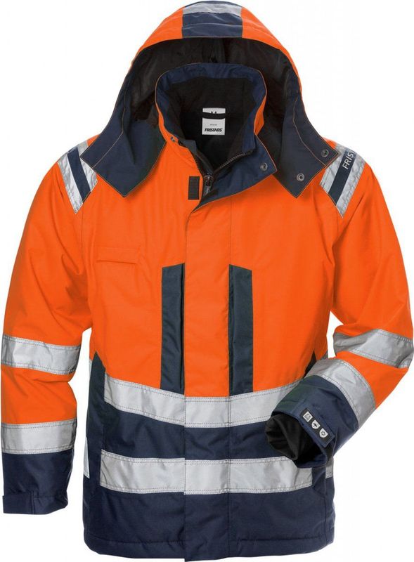 Fristads - High vis Airtech® - Winterjack - Oranje/Marineblauw - Klasse 3