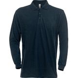 Fristads Heavy Poloshirt Met Lange Mouwen 1722 Piq - Donkergrijs
