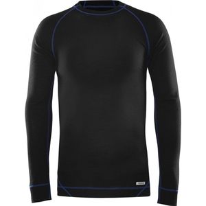 Fristads - T-shirt Lange Mouwen - Zwart - Merinowol