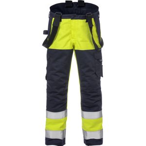Fristads Flame high vis winterbroek klasse 2 2588 FLAM Hi-Vis geel/marineblauw maat XS
