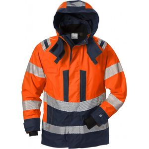 Fristads Hi Vis Airtech® Shelljack Dames Klasse 3 4518 Gtt - Hi-Vis oranje/marineblauw - XS