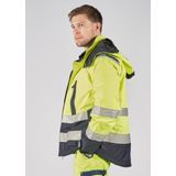 Fristads High Vis Airtech® shelljack klasse 3 4515 GTT Hi-Vis geel/marineblauw maat XS