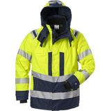 Fristads High Vis Airtech® shelljack klasse 3 4515 GTT Hi-Vis geel/marineblauw maat XS