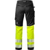 Fristads Hi Vis Sweatshirt Met Korte Rits Klasse 3 728 Shv - Hi-Vis geel/zwart