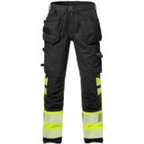 Fristads Hi Vis Werkbroek Stretch Klasse 1 2706 Plu - Hi-Vis geel/zwart