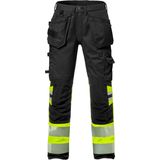 Fristads Hi Vis Werkbroek Stretch Klasse 1 2706 Plu - Hi-Vis geel/zwart