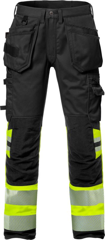 Fristads Hi Vis Werkbroek Stretch Klasse 1 2706 Plu - Hi-Vis geel/zwart