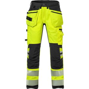 Fristads Hi Vis Werkbroek Stretch Klasse 2 2707 Plu - Hi-Vis geel/zwart