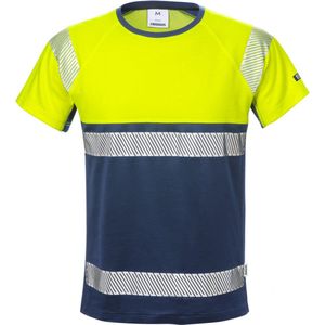 Fristads Hi Vis T-Shirt Klasse 1 7518 Thv - Hi-Vis geel marineblauw