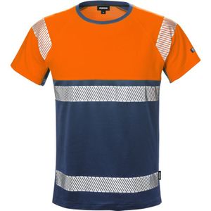 Fristads Hi Vis T-Shirt Klasse 1 7518 Thv - Hi-Vis oranje marineblauw