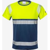 Fristads Hi Vis T-Shirt Klasse 1 7518 Thv - Hi-Vis oranje marineblauw