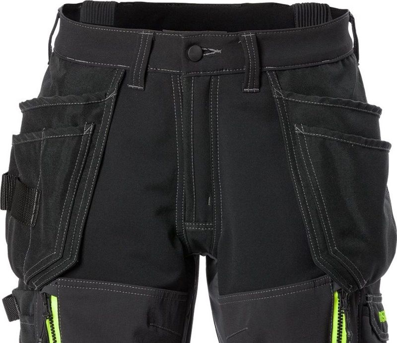 Fristads - Werkbroek Stretch 2566 Stp - Zwart - Ribbroek