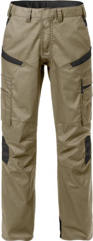 Fristads - Broek - Khaki/Zwart - Licht en Duurzaam Materiaal - Mechanische Stretch