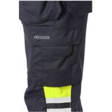Fristads Flamestat high vis werkbroek stretch klasse 1 2163 ATHF Hi-Vis geel/marineblauw maat C44
