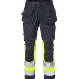 Fristads Flamestat high vis werkbroek stretch klasse 1 2163 ATHF Hi-Vis geel/marineblauw maat C44