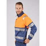 Fristads Hi Vis Sweatjack Klasse 1 4517 Ssl - Hi-Vis geel/marineblauw