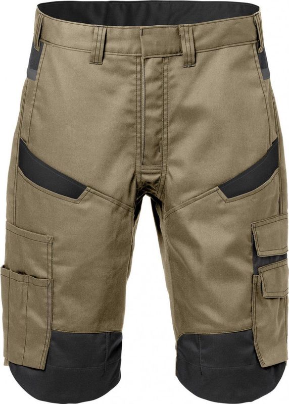 Fristads Korte Broek 2562 Stfp - Khaki/Zwart