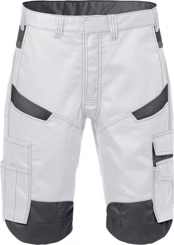 Fristads Korte Broek 2562 Stfp - Wit/Grijs