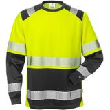 Fristads Hi Vis T-Shirt Lange Mouwen Klasse 2 7457 Thv - Hi-Vis geel zwart
