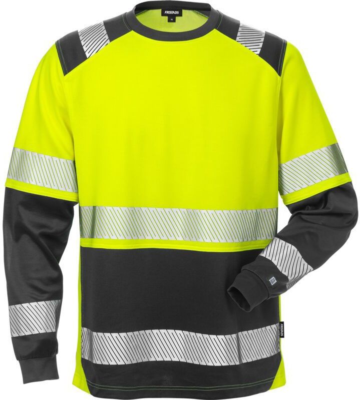 Fristads Hi Vis T-Shirt Lange Mouwen Klasse 2 7457 Thv - Hi-Vis geel zwart